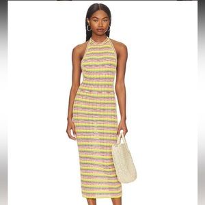 Solid & Striped Women's Metallic Kelly Dress Size S